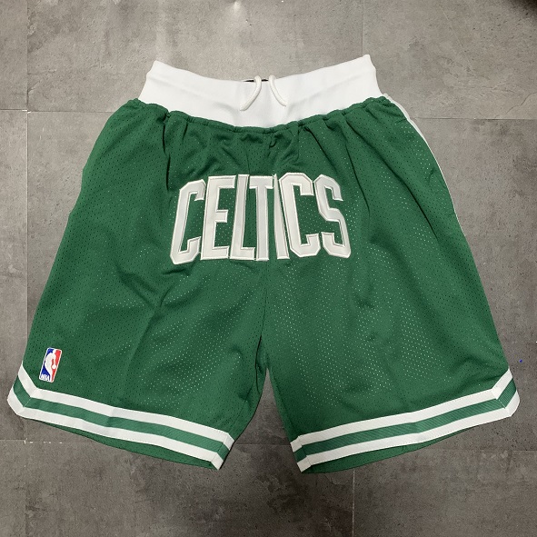 Men NBA 2021 Boston Celtics Green Shorts 1->atlanta hawks->NBA Jersey